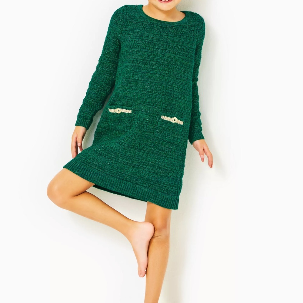 NWT Lilly Pulitzer Girls Lolo Sweater Dress size L